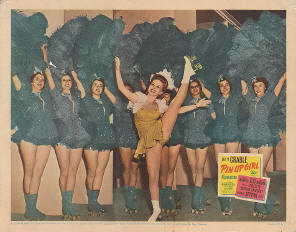 1944 Lobby Card from the film Pin Up Girl which features Gloria Nord and the Skating Vanities