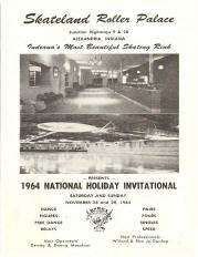 1964 Skateland Roller Palace Holiday Invitational Program (Alexandria IND)