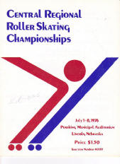 1976 Central Regional Roller Skating Championship Program Cover