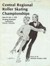 1978 Central Regional Roller Skating Championship Program Cover