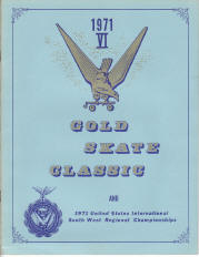 1971 Gold Skate Classic Program Cover