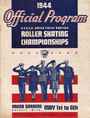 1944 Roller Skating Championship Program Cover