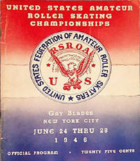 1946 Roller Skating Championship Program Cover