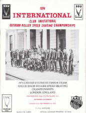 1974 International Outdoor Roller Speed Skating Championship Program Cover