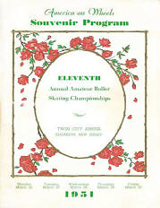 1951 New Jersey Roller Skating Championship Program