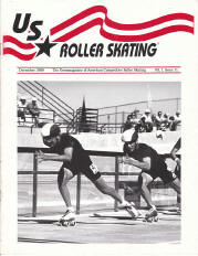 US Roller Skating Magazine  - December 1989