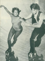 April Allen Powell and Patrick Swayze - Skatetown, USA - Cine Revue